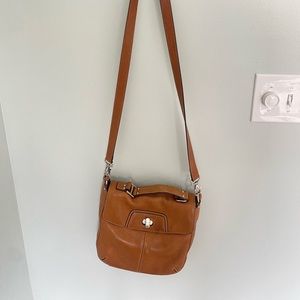 Genuine leather cross body Fossil bag